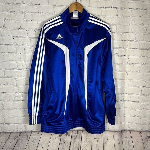 Adidas Shiny Climacool Clima365 Basketball Jacket Tracksuit Top size L Large - Picture 1 of 9
